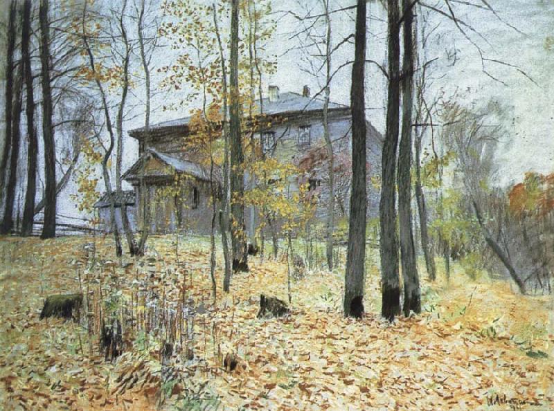 Levitan, Isaak Autumn good house china oil painting image